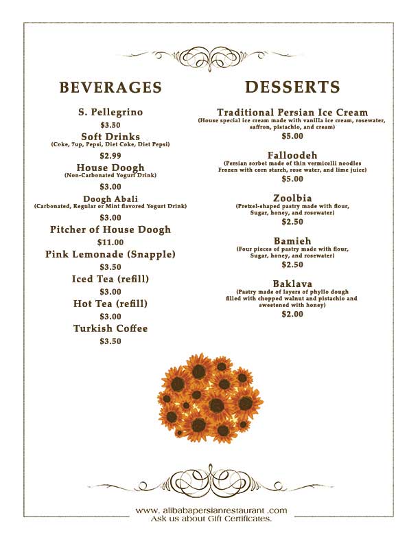 Ali Baba Fine Persian Cuisine Encino Chatsworth Reseda Woodland